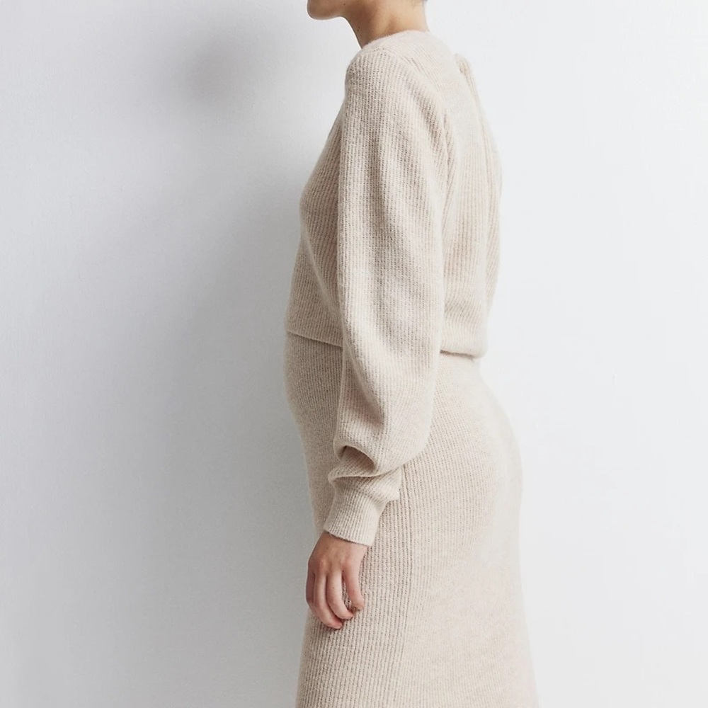 H & M Light Beige 2 Piece Rib Knit Set - Picture 7 of 10